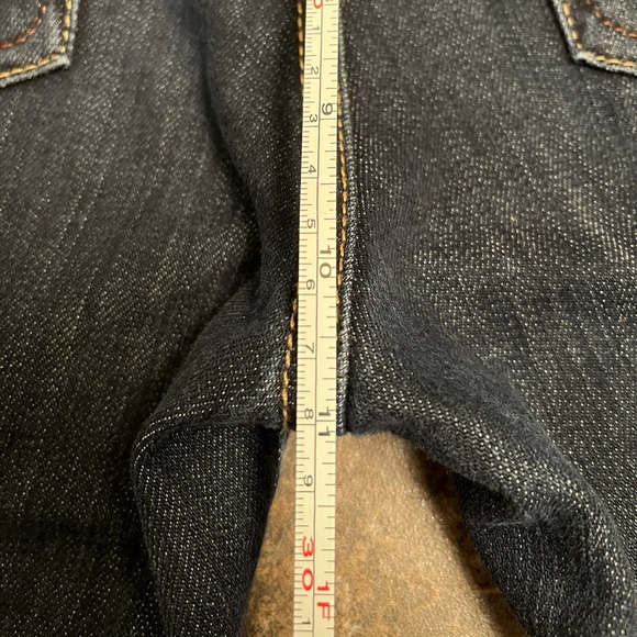 🌺 Fidelity Dark Blue Jeans Straight Leg 5 Pocket EUC Women’s Size 27. - Picture 9 of 15